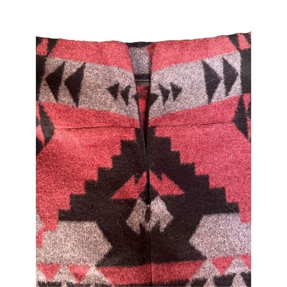 GAP Geometric Recycled Wool Blend Mini Skirt Sz 0 - Picture 3 of 6